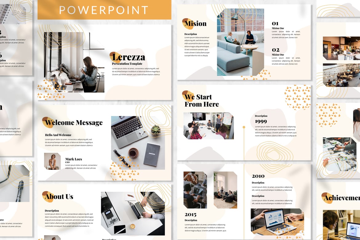 Template Presentasi Bisnis Lerezza - Desain Profesional untuk Kesuksesan Anda