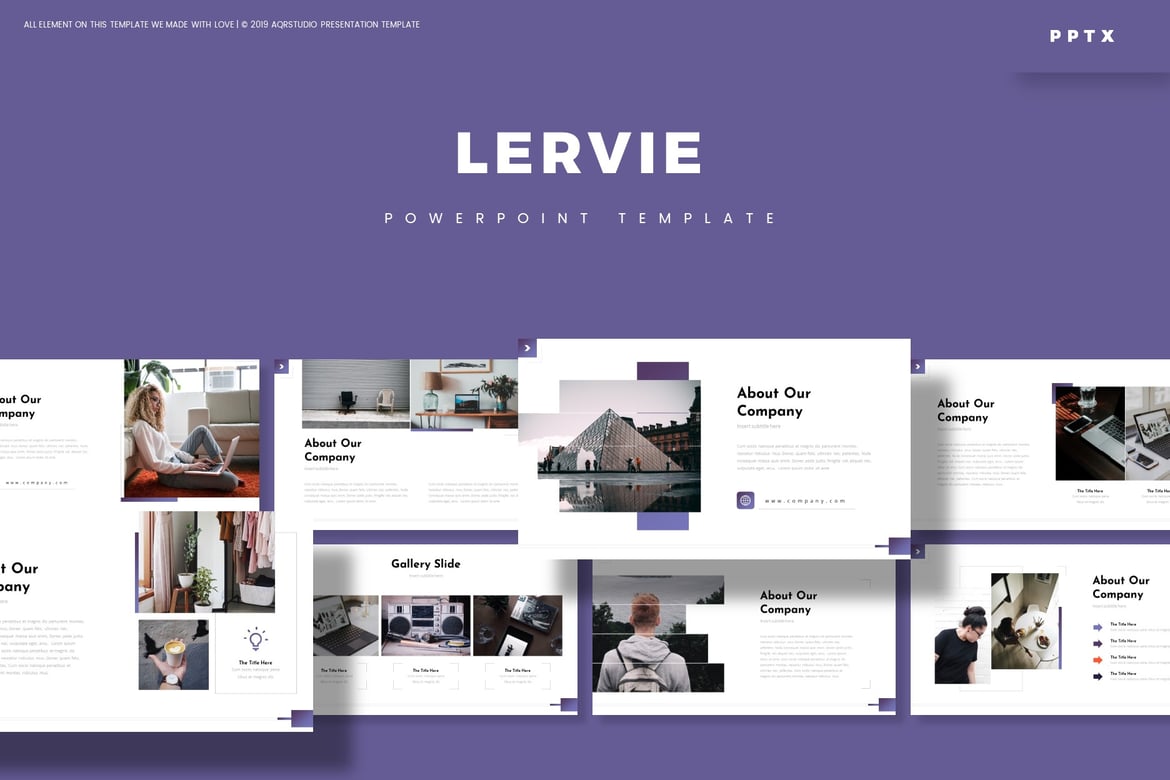 Template PowerPoint Lervie - Solusi Presentasi Kreatif Anda