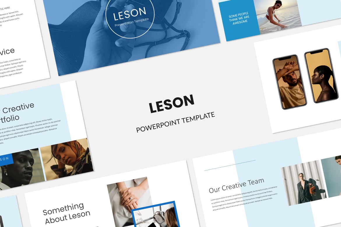 Template PowerPoint Leson yang Menarik dan Profesional