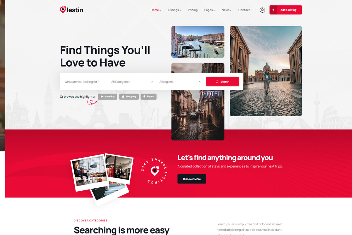 Lestin - Tema WordPress untuk Direktori Listing yang Mudah dan Fleksibel