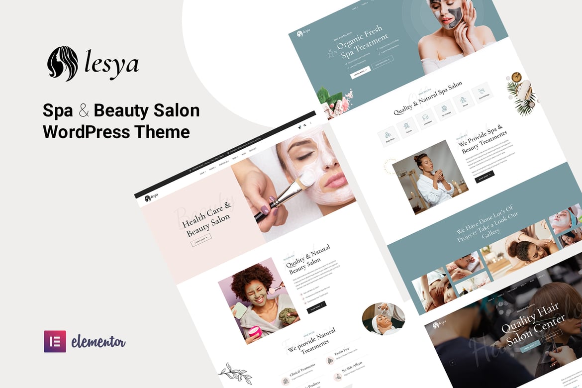 Lesya - Tema WordPress Salon Kecantikan & Spa dengan Fitur Pemesanan Online