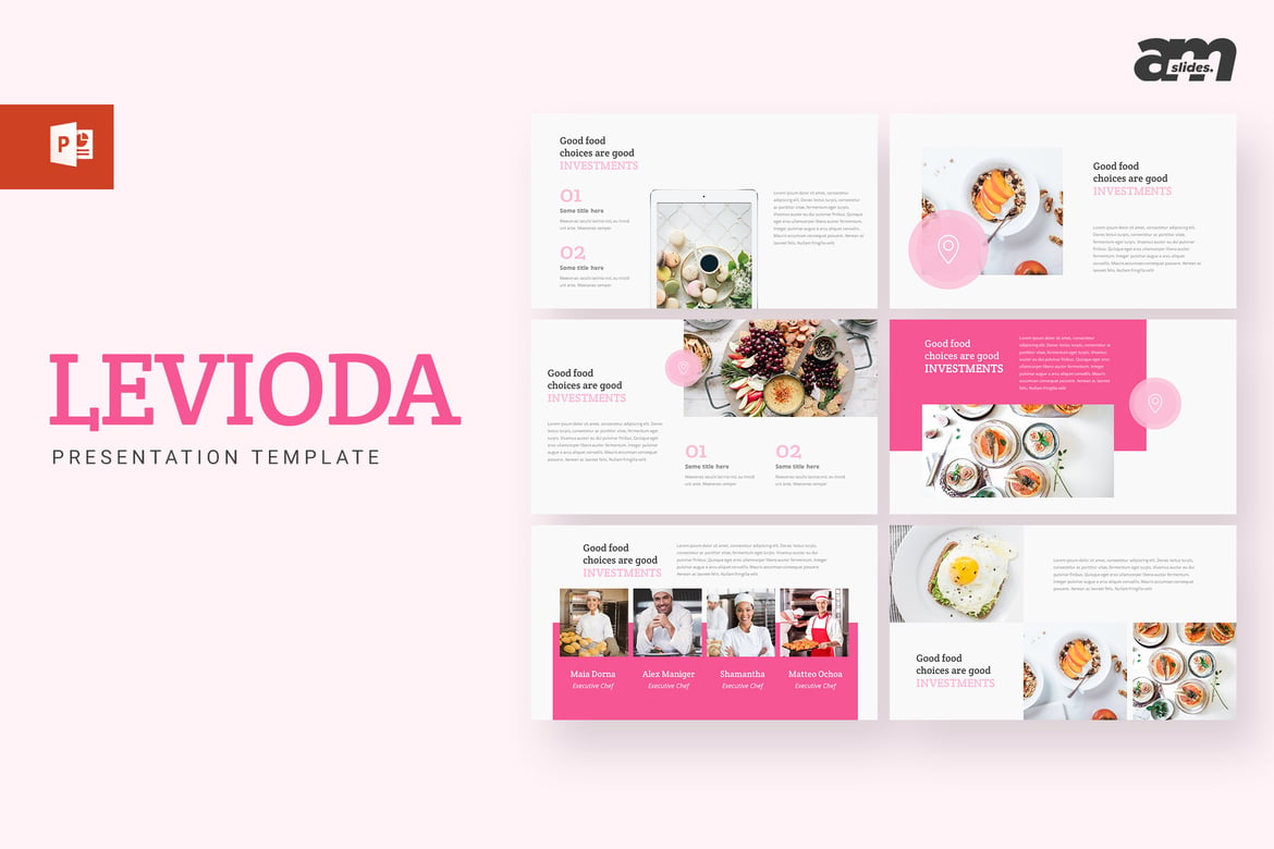 Levioda - Template PowerPoint Kreatif dan Minimalis