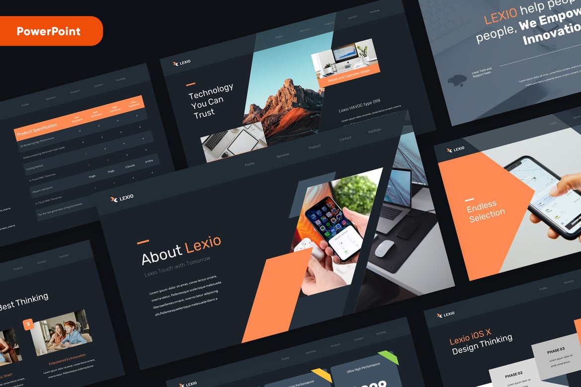 LEXIO - Template Powerpoint Modern untuk Presentasi Profesional