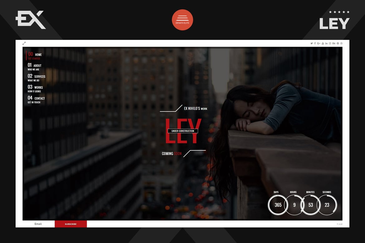 Ley - Template Website Premium untuk Halaman Under Construction