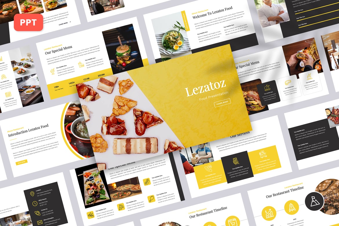 Lezatoz - Template Presentasi Makanan yang Menarik