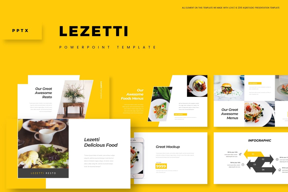 Lezetti - Template Powerpoint Kreatif untuk Presentasi Anda