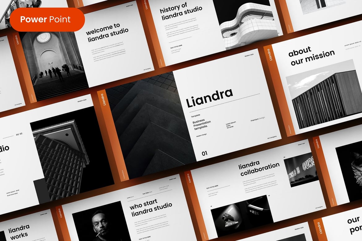 Liandra - Template Presentasi PowerPoint Profesional