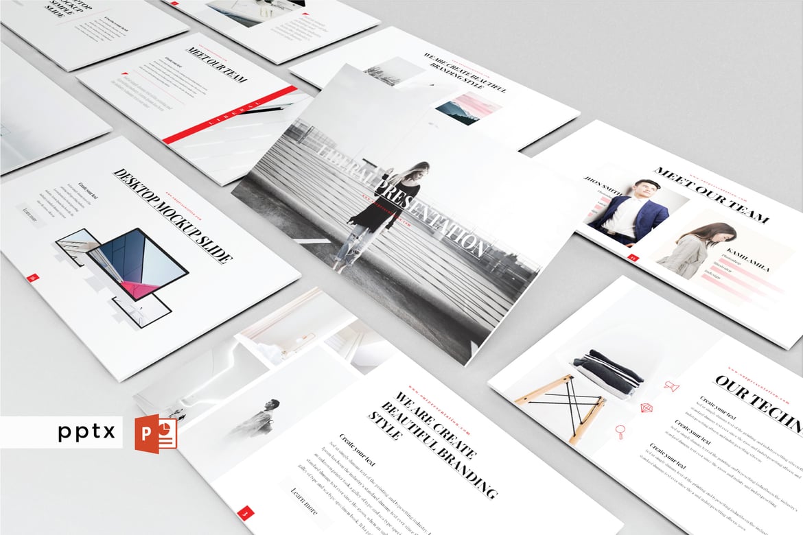 Template PowerPoint LIBERAL - Solusi Presentasi Serbaguna V78
