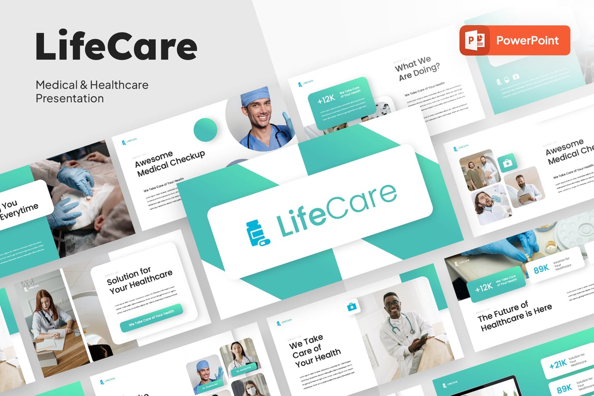 Template Powerpoint Lifecare - Solusi Presentasi Medis dan Kesehatan yang Profesional