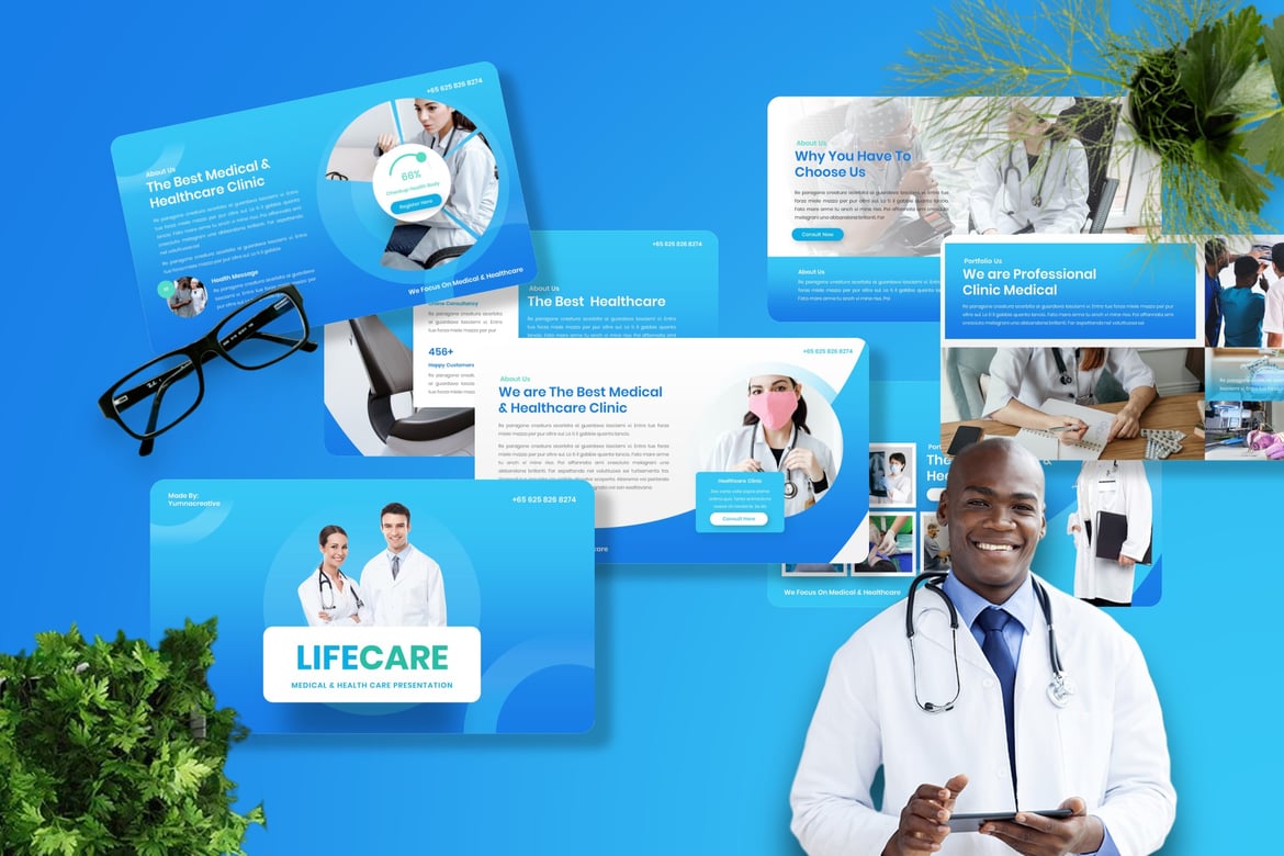 Template Powerpoint Lifecare - Solusi Presentasi Medis & Kesehatan yang Profesional