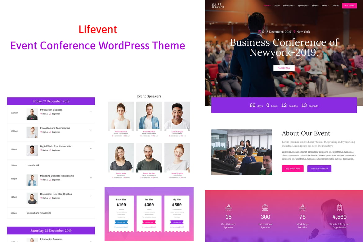 Lifevent - Tema WordPress untuk Konferensi dan Acara