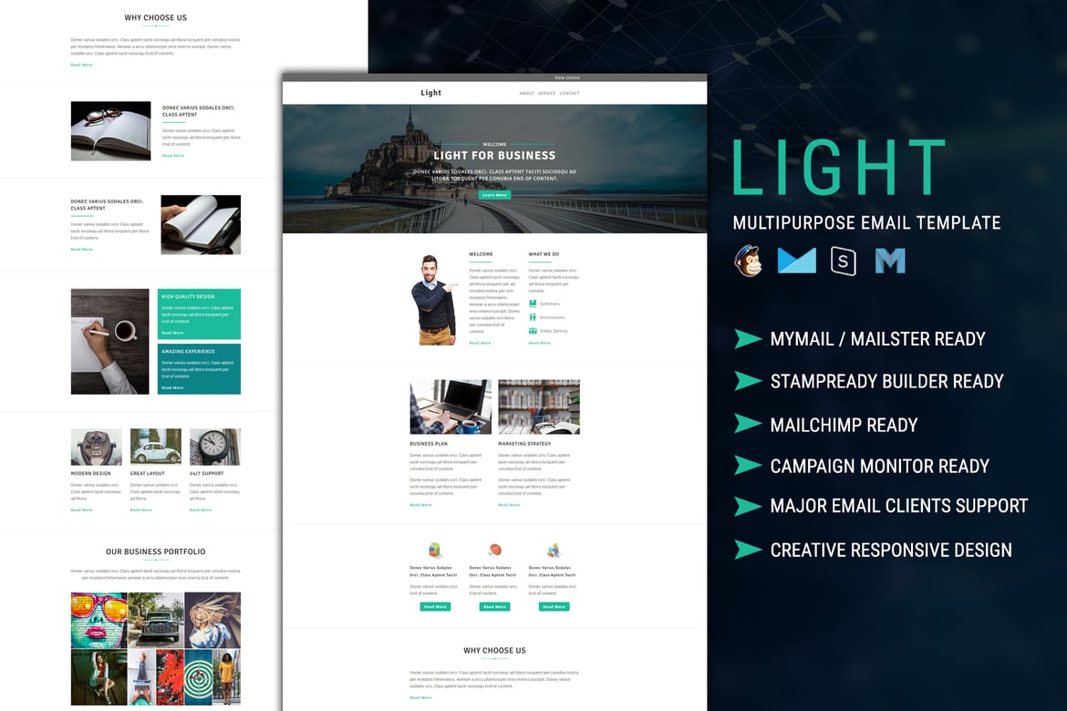 Template Email Responsif Serbaguna - LIGHT