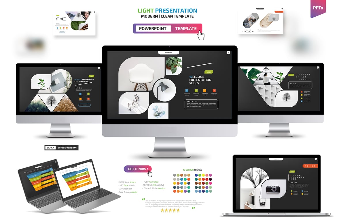 Template Presentasi PowerPoint Cerah dan Menarik
