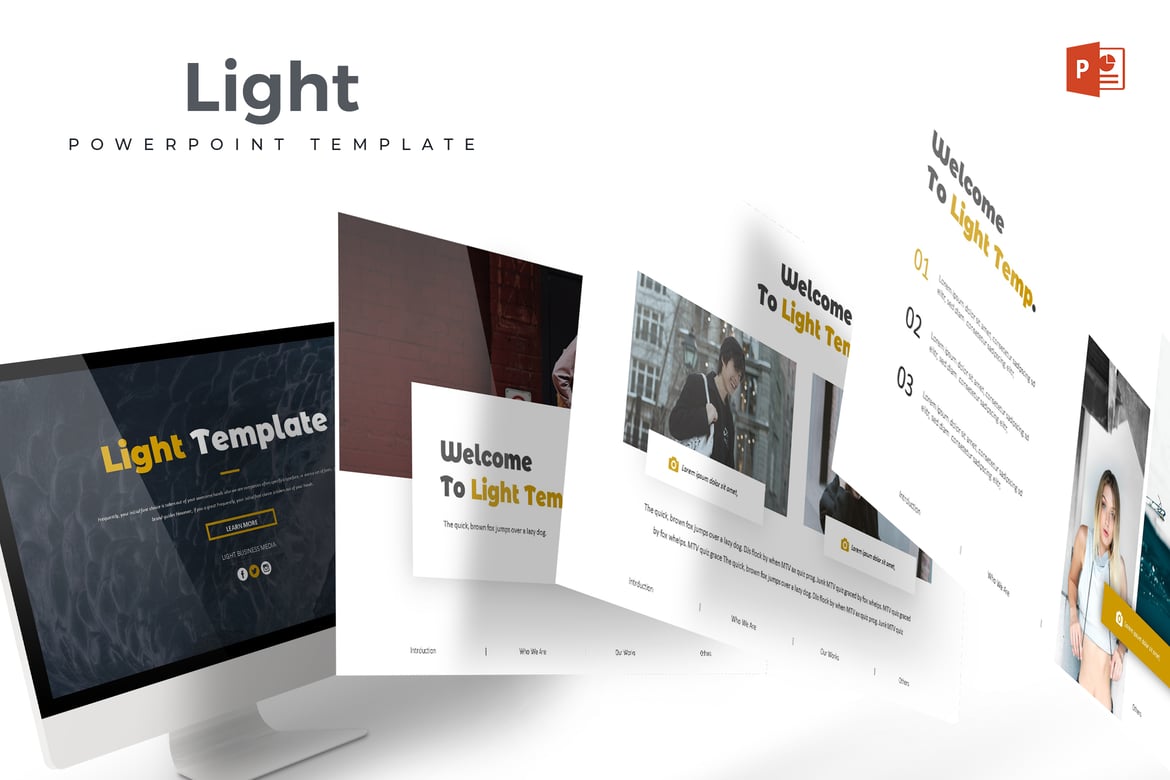 Template Powerpoint Light - Solusi Presentasi Multifungsi
