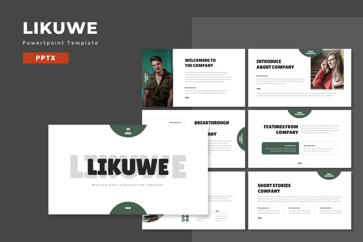 Likuwe - Template Presentasi PowerPoint Serbaguna yang Menarik