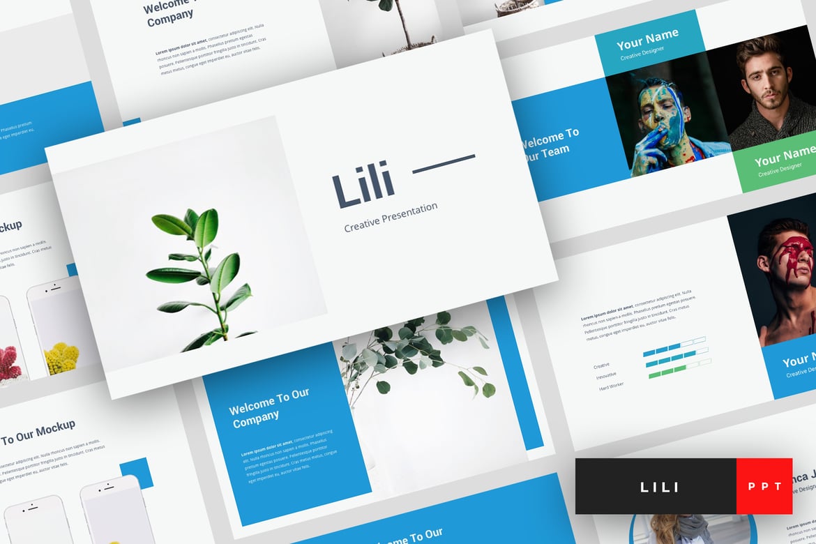 Lili - Template PowerPoint Kreatif untuk Presentasi Menarik