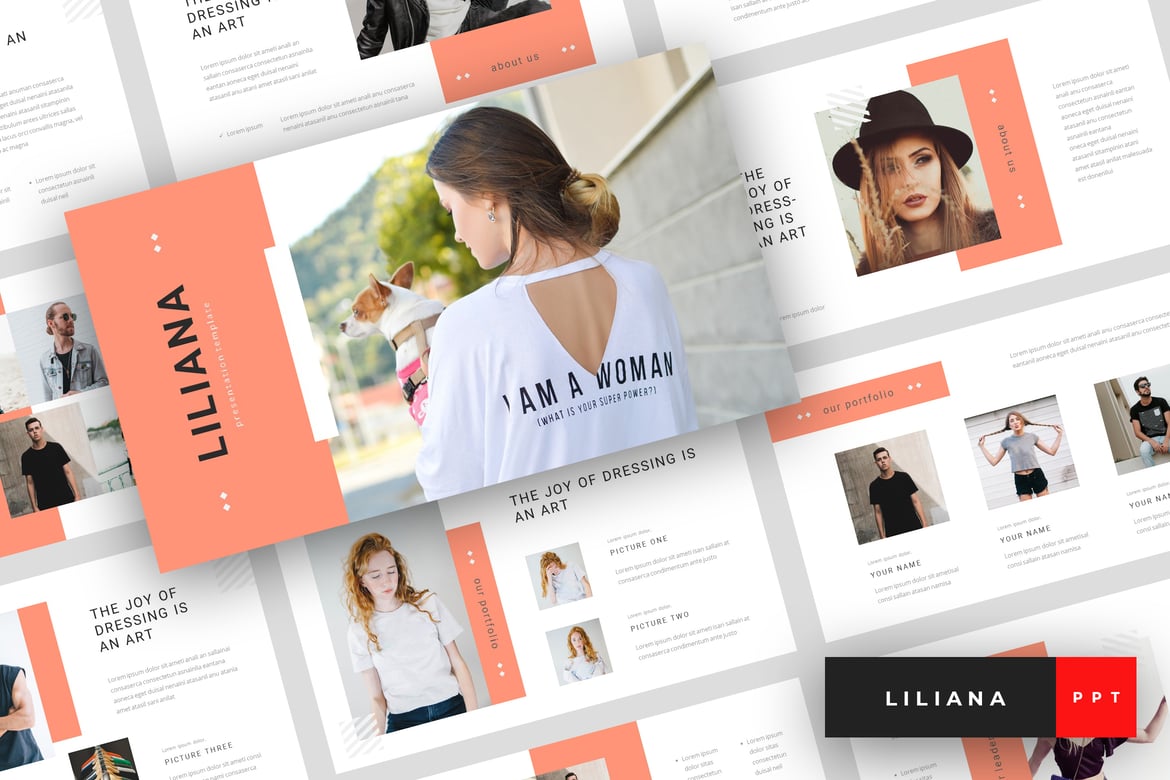 Liliana - Template PowerPoint Fashion yang Elegan dan Modern