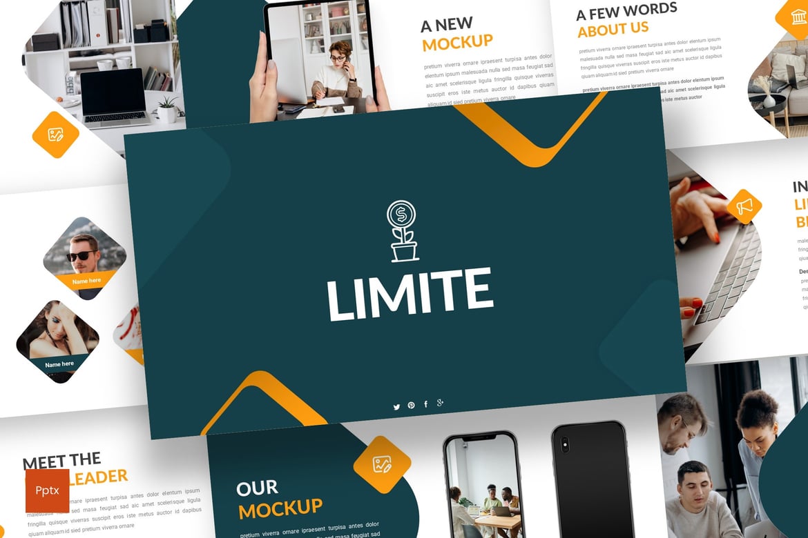 Template Presentasi Powerpoint Limite - Desain Minimalis dan Kreatif untuk Bisnis Anda