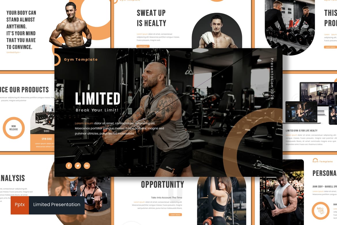 Template Powerpoint Terbatas - Desain Minimalis dan Kreatif