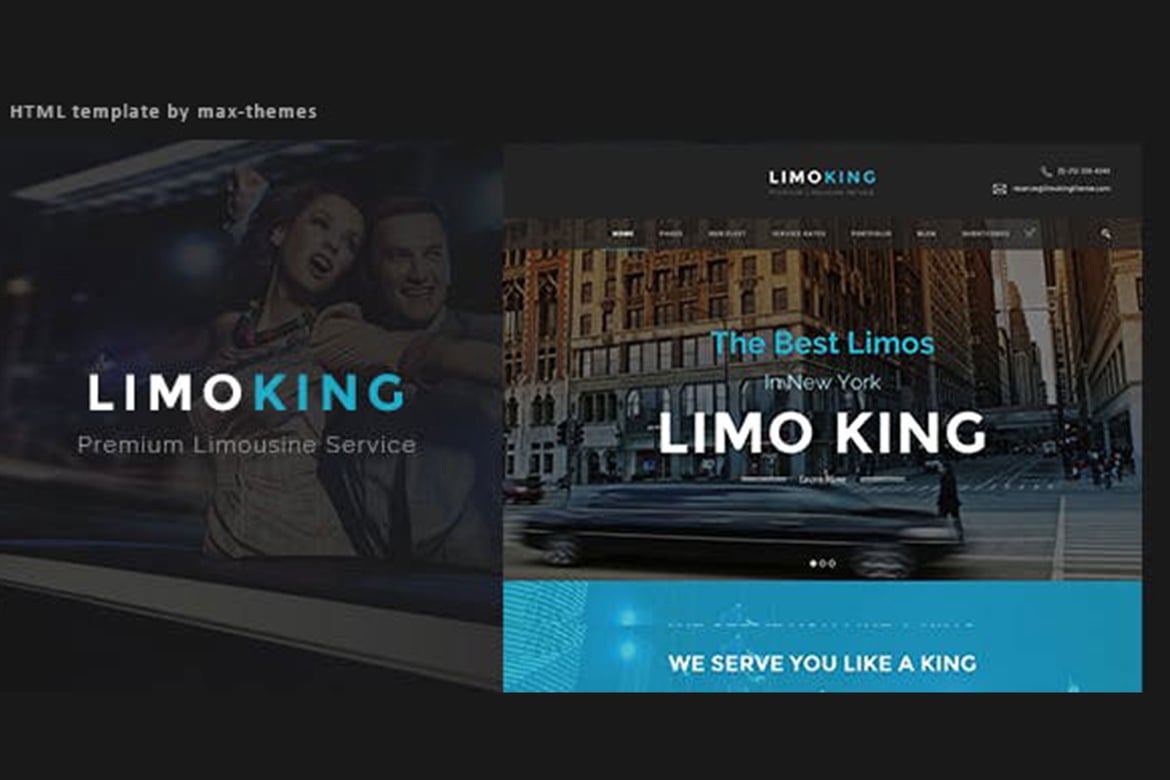 Template Website Limo King - Solusi Sewa Mobil Elegan