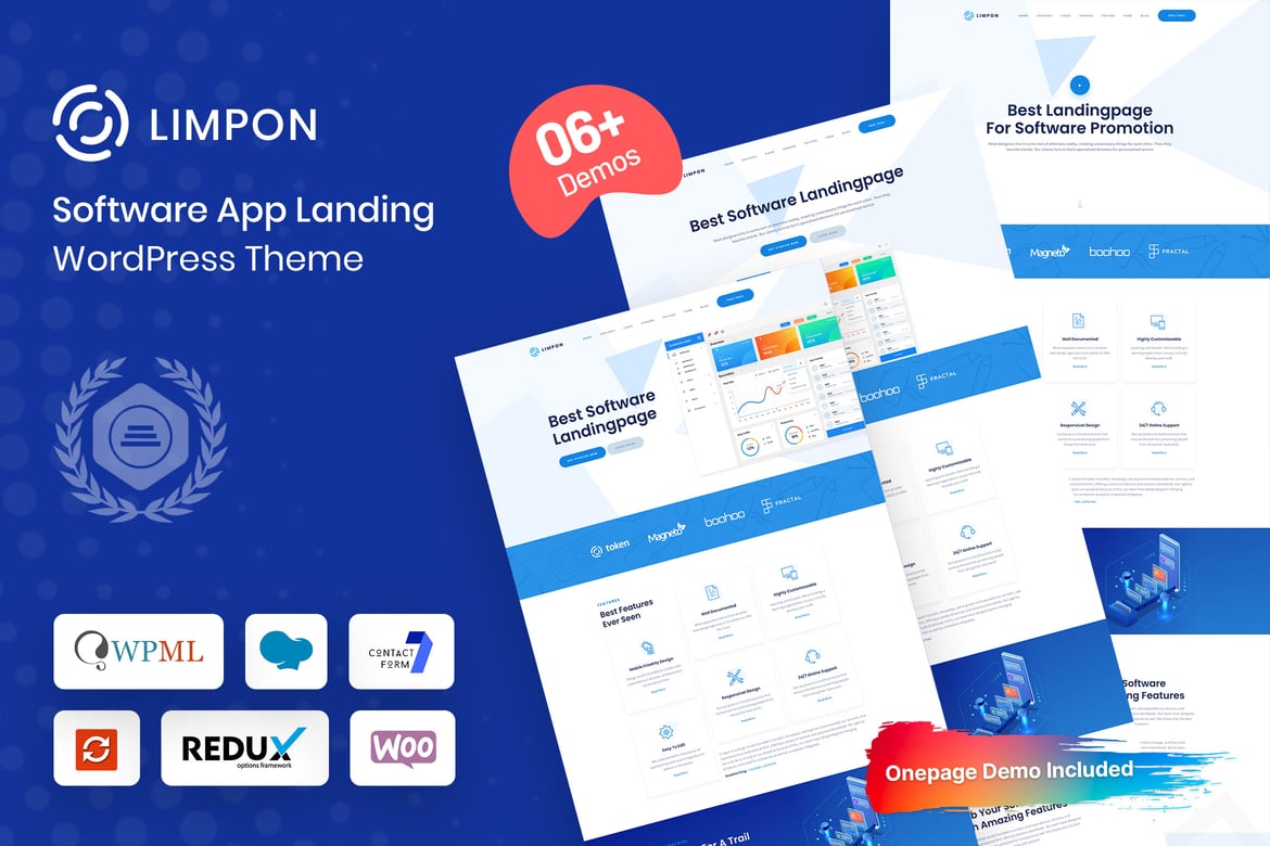 Limpon - Tema WordPress Landing Page untuk Aplikasi Perangkat Lunak