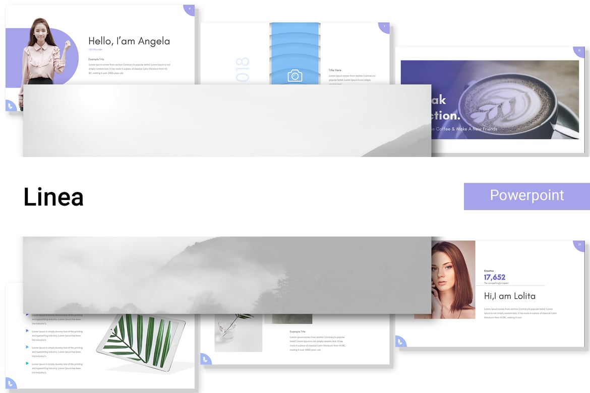 Template Presentasi Powerpoint LINEA yang Profesional dan Menarik