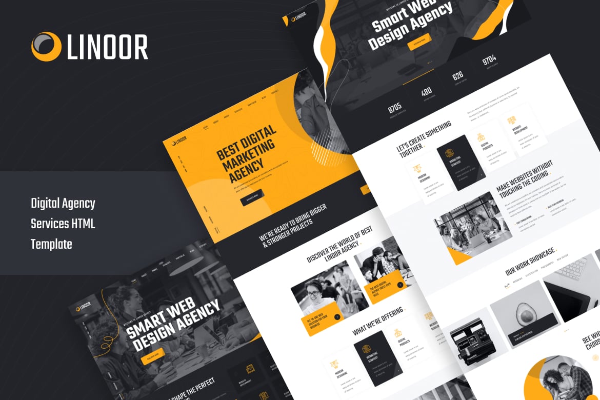 Linoor - Template Website Layanan Digital yang Kuat dan Serbaguna