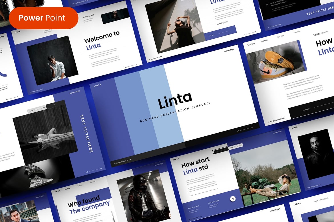 Linta – Template PowerPoint Bisnis yang Menarik