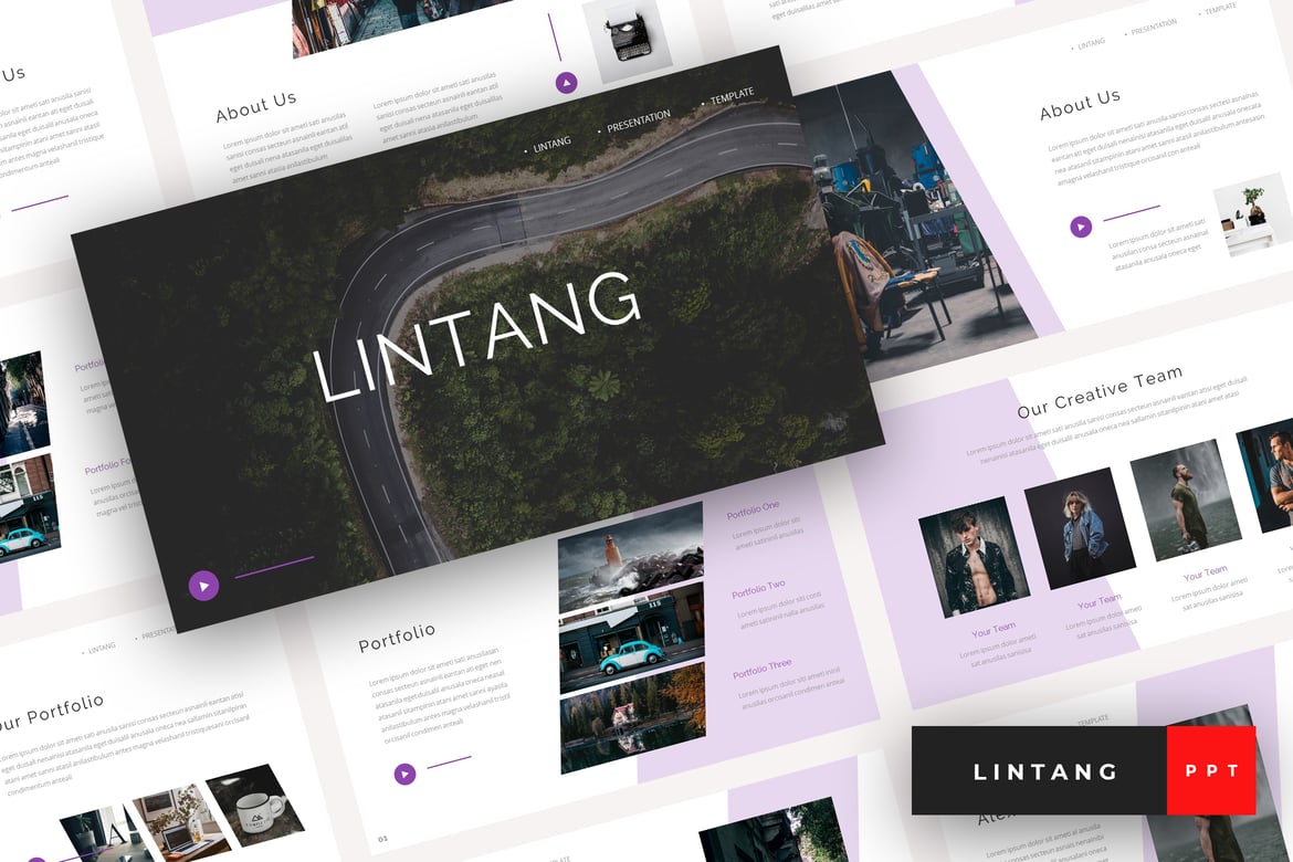 Lintang - Template PowerPoint Kreatif dan Profesional