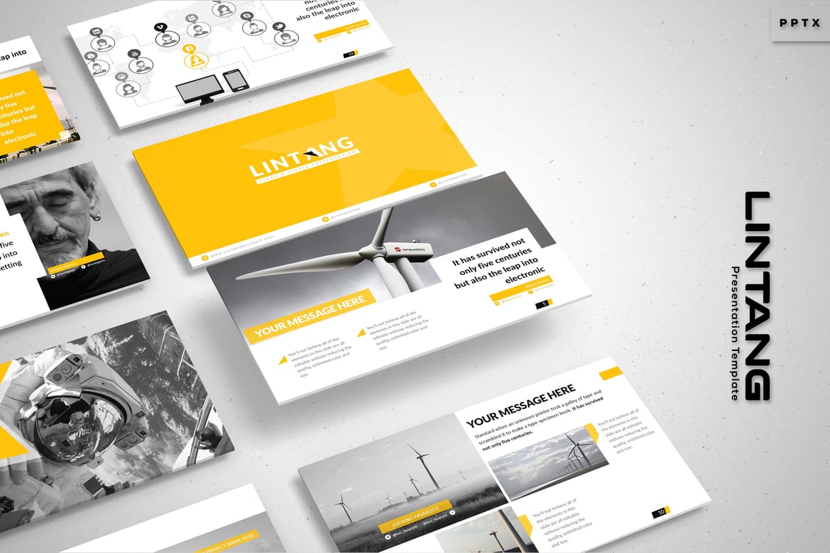 Lintang - Template Powerpoint Kreatif untuk Presentasi Menarik