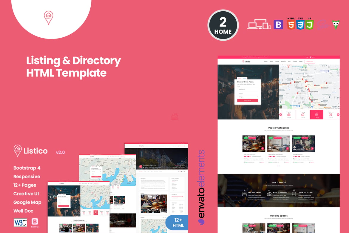 Listico - Template Website Direktori dan Listing yang Menawan