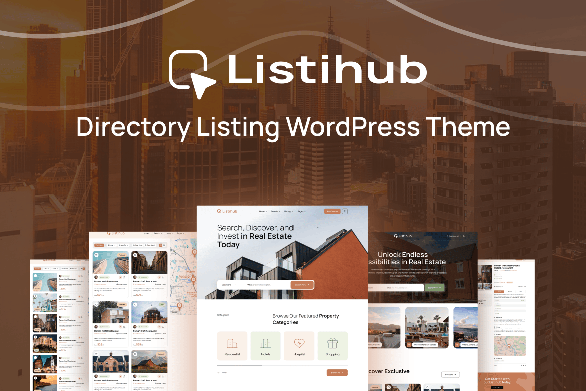Listihub - Tema WordPress untuk Daftar Direktori yang Menarik