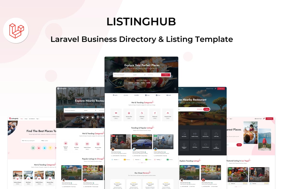ListingHub - Template Website Direktori Bisnis Laravel 12 Terbaik