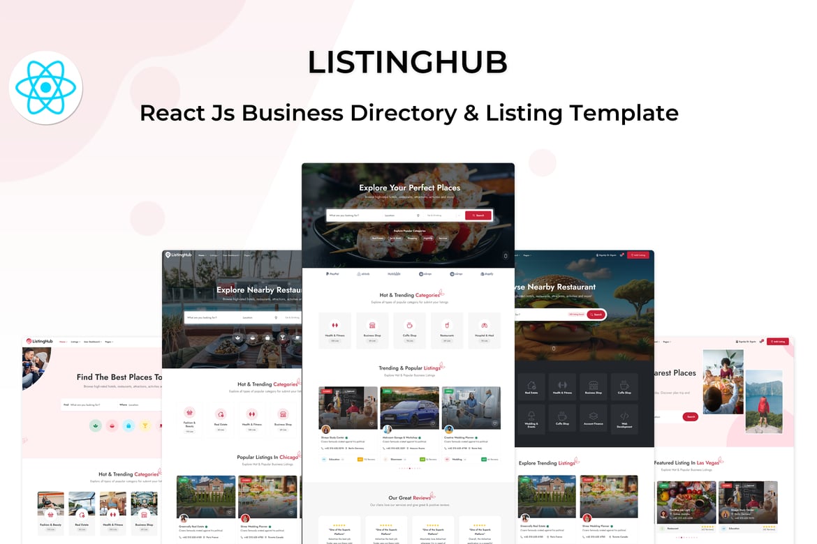 Template Website ListingHub - Solusi Terbaik untuk Direktori Bisnis Anda