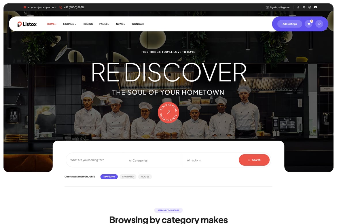 Listox - Tema WordPress Direktori Listing yang Fleksibel dan Mudah Digunakan