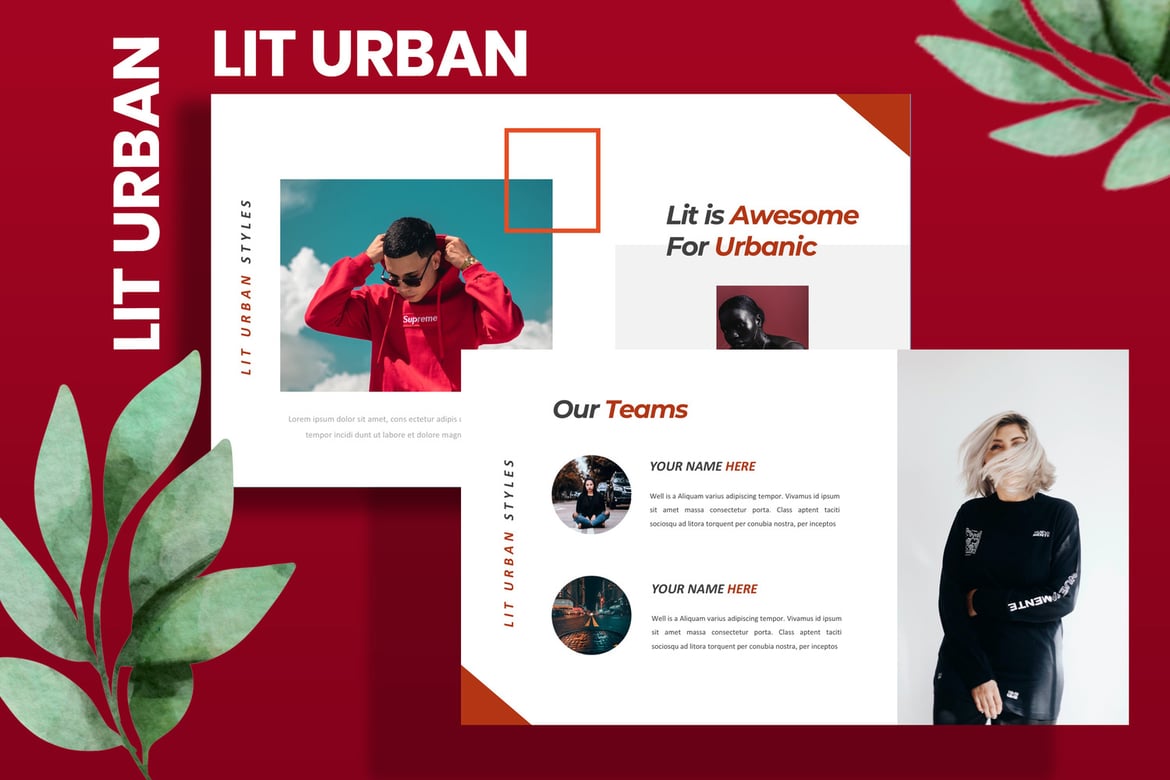 Template Presentasi PowerPoint LIT Urban yang Modern dan Kreatif
