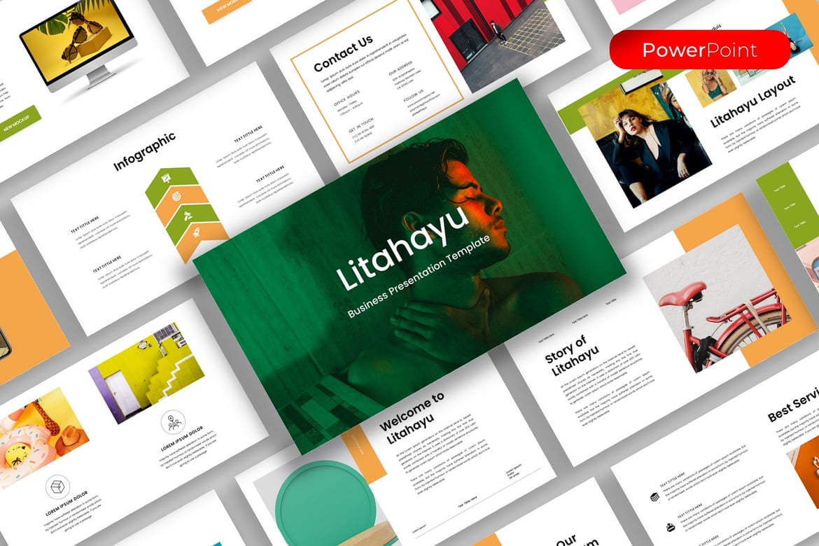 Litahayu – Template PowerPoint Bisnis yang Menarik