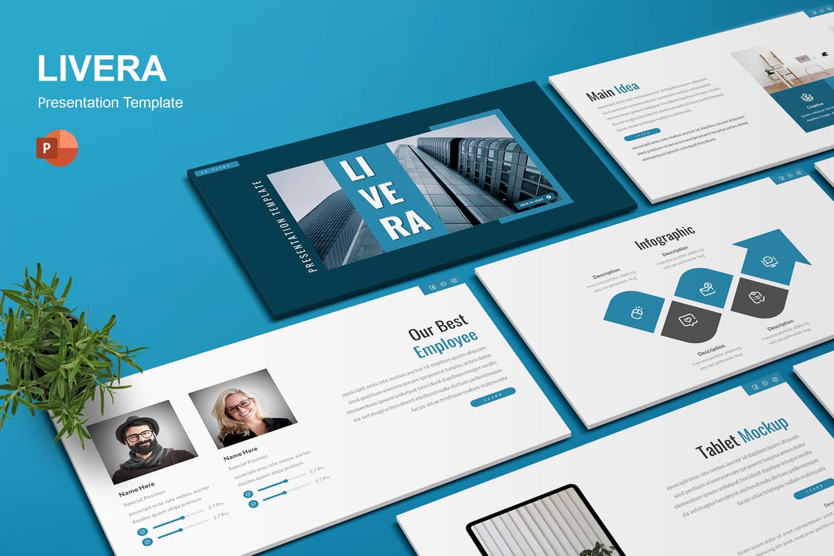 Template Powerpoint Livera - Solusi Presentasi Profesional Anda