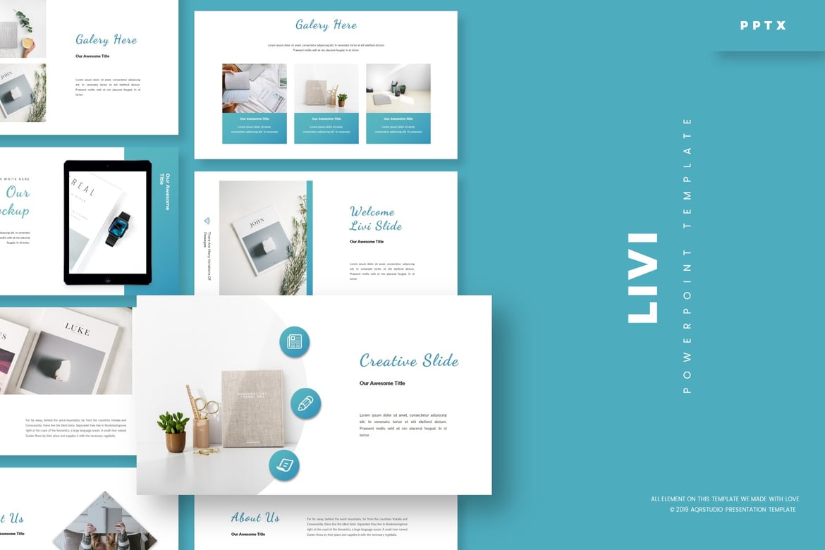 Livi - Template Powerpoint Serbaguna untuk Presentasi Menarik