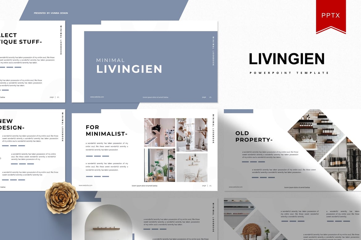 Template Presentasi PowerPoint Livingien | Solusi Kreatif untuk Semua Kebutuhan Anda