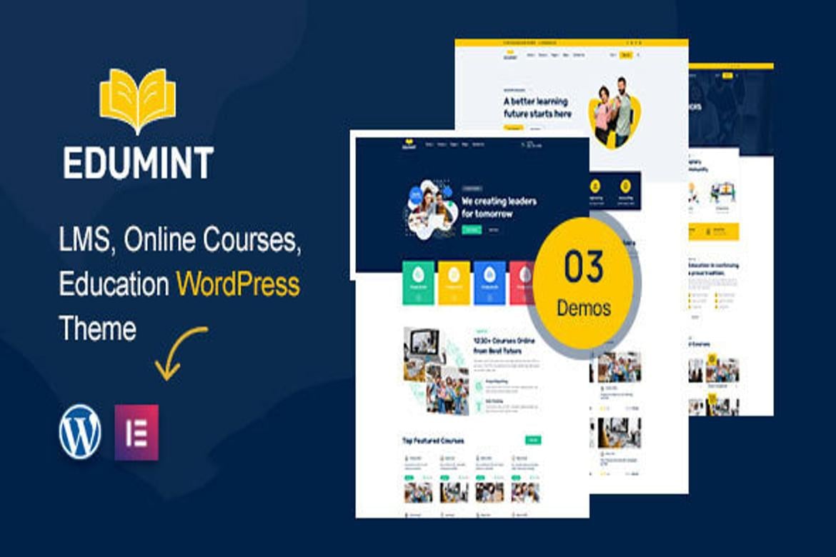 Tema WordPress Edukasi: Edumint - Solusi LMS dan Kursus Online