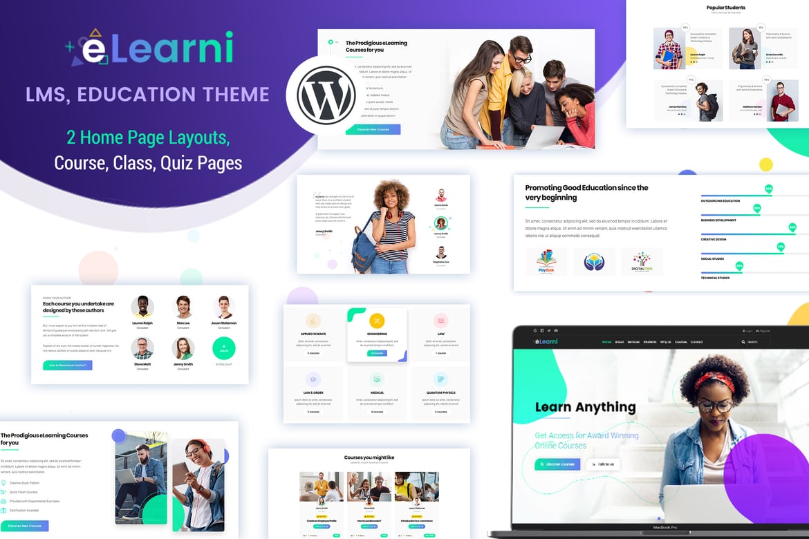 Tema WordPress eLearni: Solusi Terbaik untuk Kursus Online dan LMS