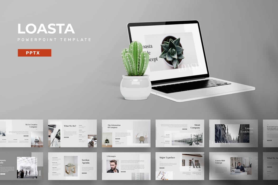 Loasta - Template PowerPoint Profesional dan Menarik