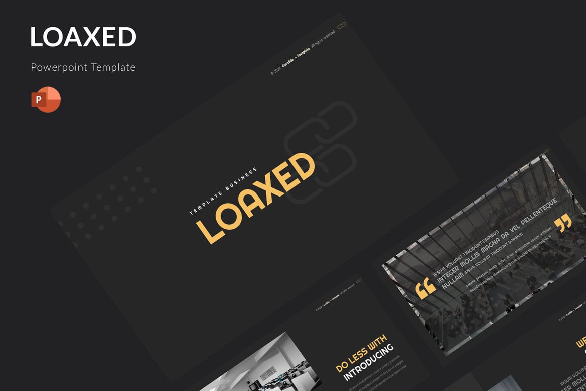 Template PowerPoint Loaxed - Solusi Presentasi Menarik