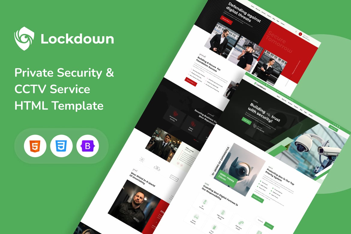 Template Website Keamanan Lockdown - Solusi Terbaik untuk Layanan CCTV dan Keamanan
