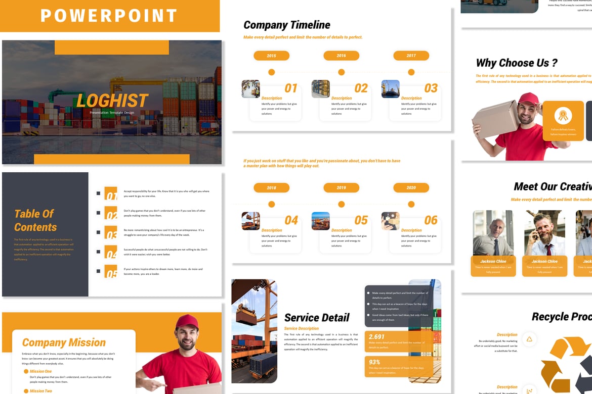 Loghist - Template PowerPoint Profesional untuk Bisnis Anda