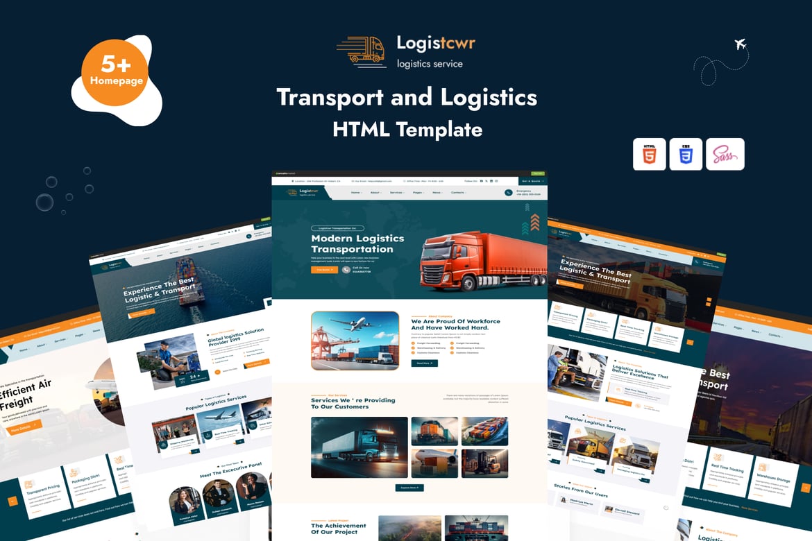 Logistcwr - Template Website Transportasi dan Logistik yang Responsif