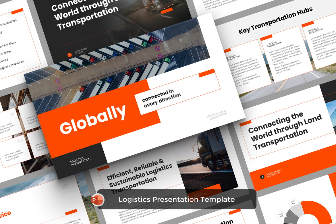 Template Powerpoint Logistik yang Menarik dan Profesional