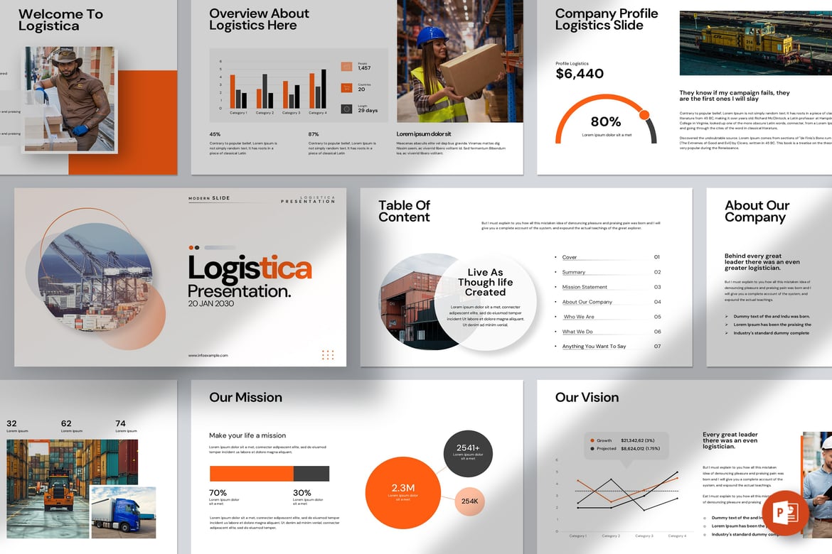 Template PowerPoint Logistica: Presentasi Profesional yang Menarik