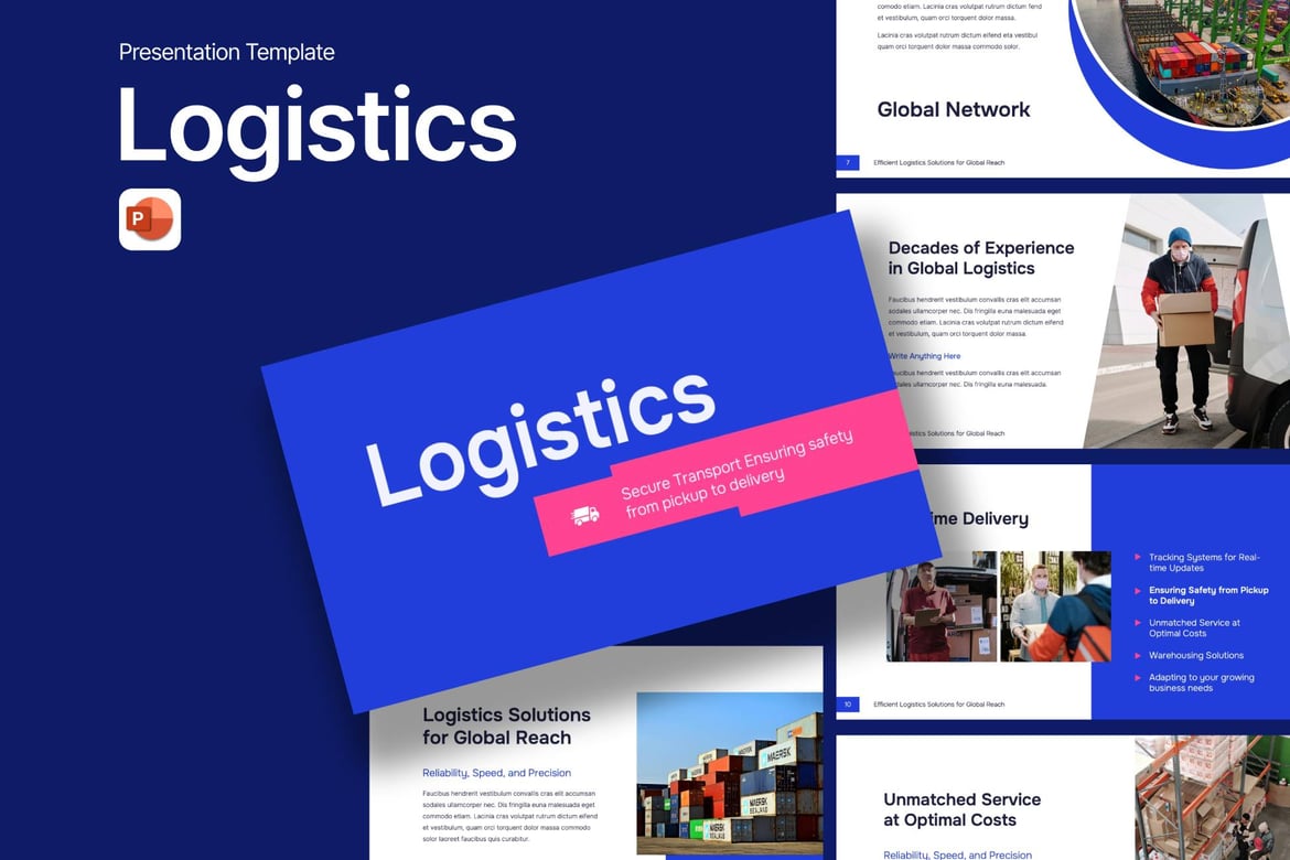 Template PowerPoint Logistik yang Menarik dan Mudah Digunakan